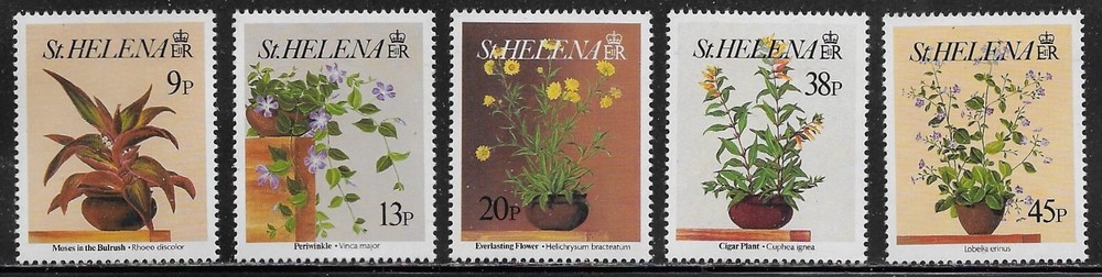 St Helena Scott #'s 588 - 592 MNH