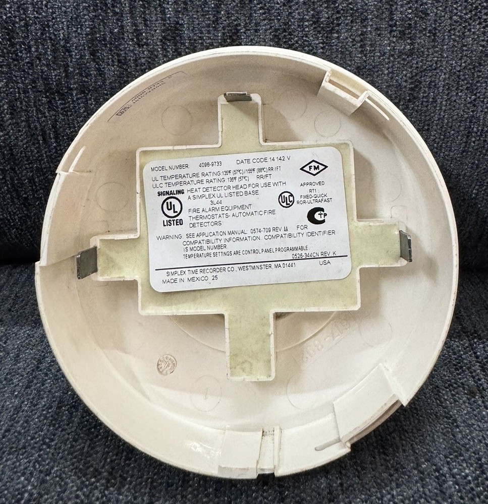 SIMPLEX HEAT DETECTOR 4098-9733