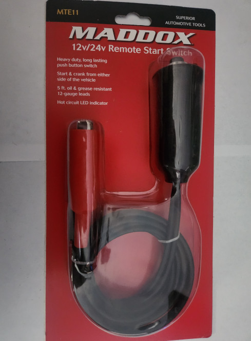 12/24V Remote Starter  for performing compression tests, adjusting valves ect