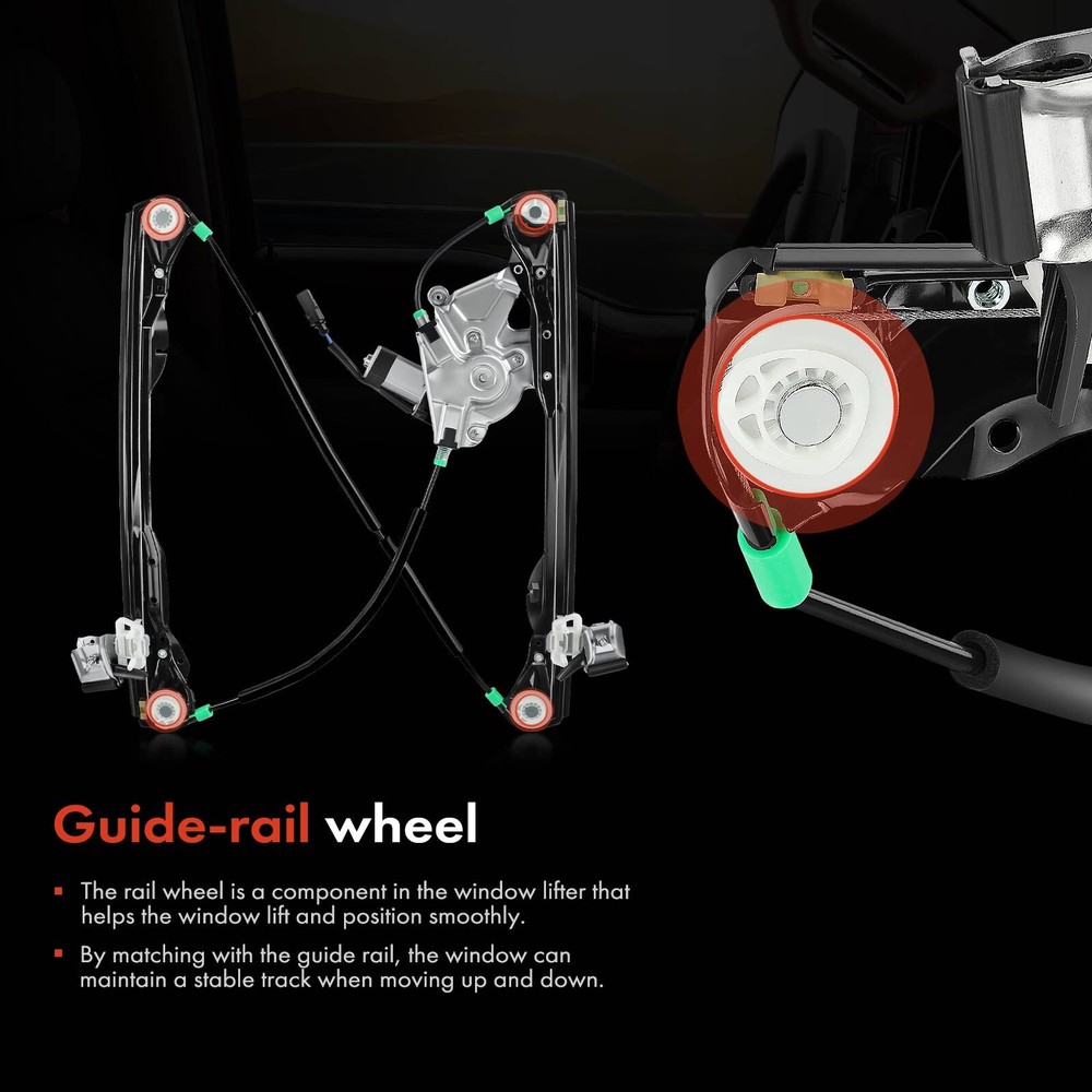 Power Window Regulator with Motor for Ford Focus 2000-2007 4/5-Doors Front Left