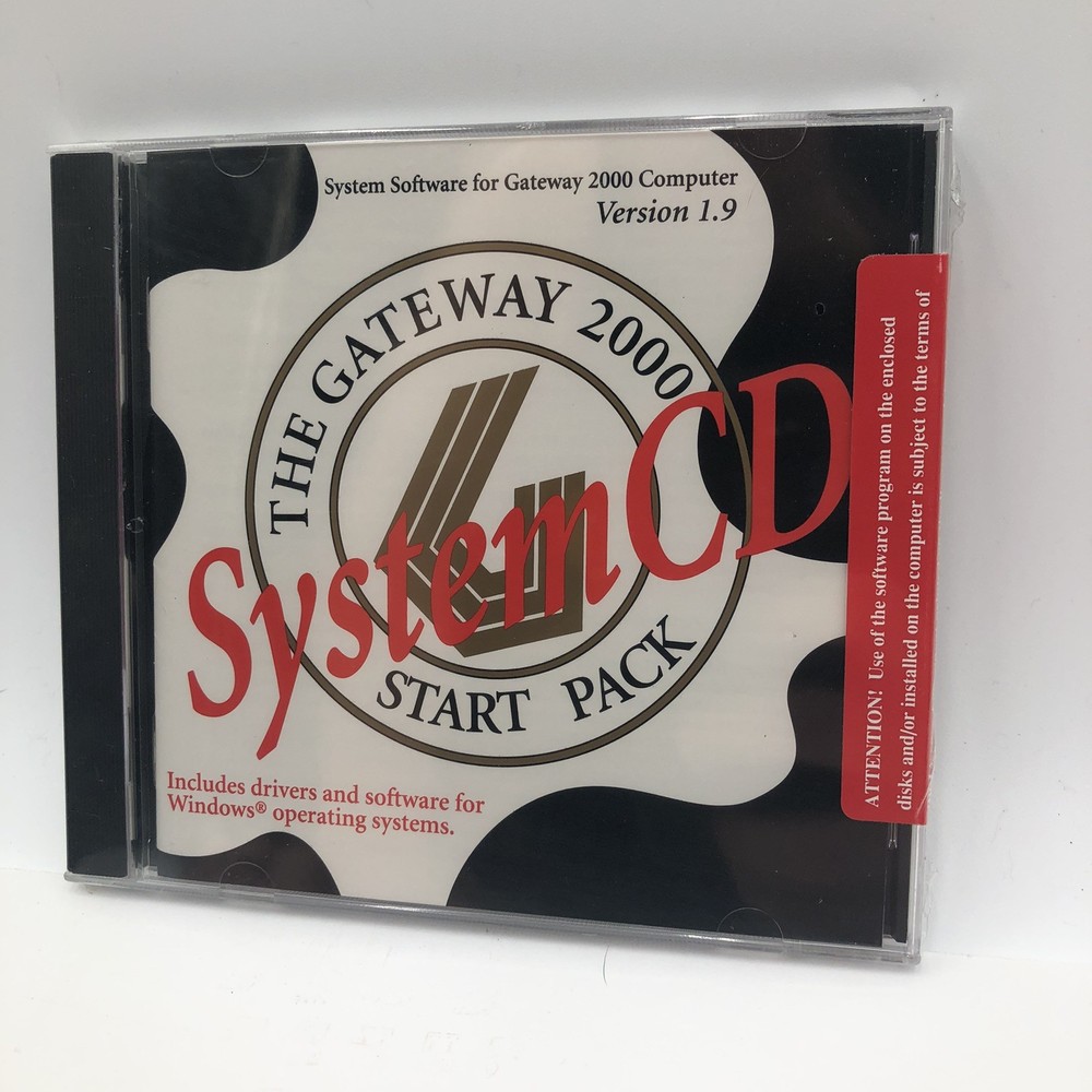 Gateway Starter Version 1.5 System CD 2000 PC Software Drivers Windows Operating