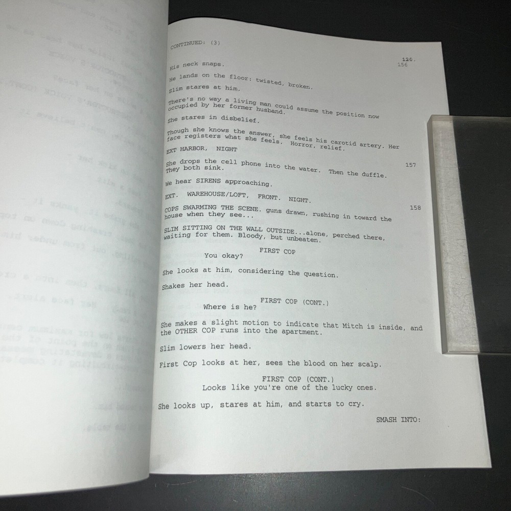 ENOUGH (2/16/01) Jennifer Lopez / Nicholas Kazan Final White Shooting Script+COA