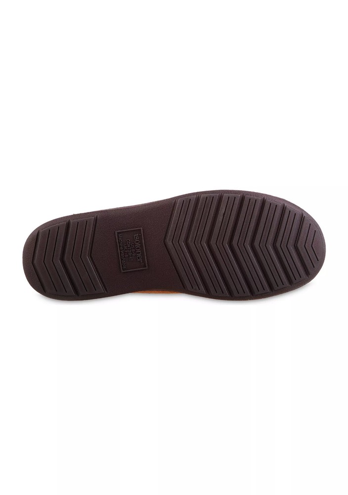 isotoner Men's Microsuede Nigel Moccasins (Cognac, Medium) 8-9.