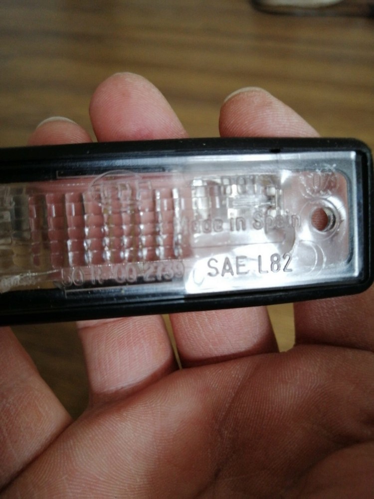 BMW E30, E12, E24, E28, E30, E23, E26, Z1, Registration plate Light, NEW, HELLA