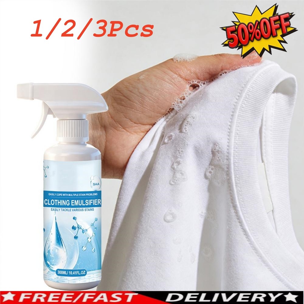 Clothing Emulsifier,Powerful Laundry Stain Remover Spray HOT