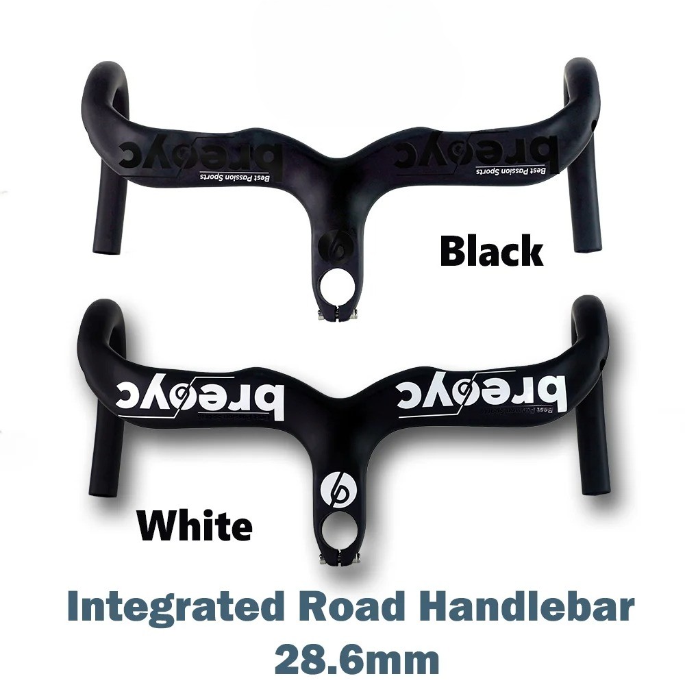 Carbon Road Bike Handlebar 28.6mm Integrated Handlebars with Stem Accessories