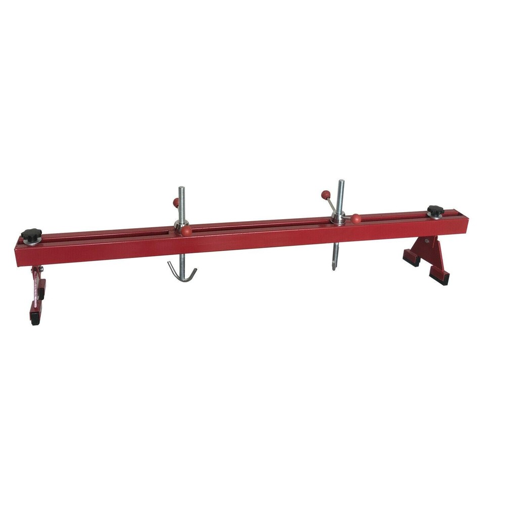 1100 Lb 59" Engine Support Bar Dual Hook Transverse Two Long Chains
