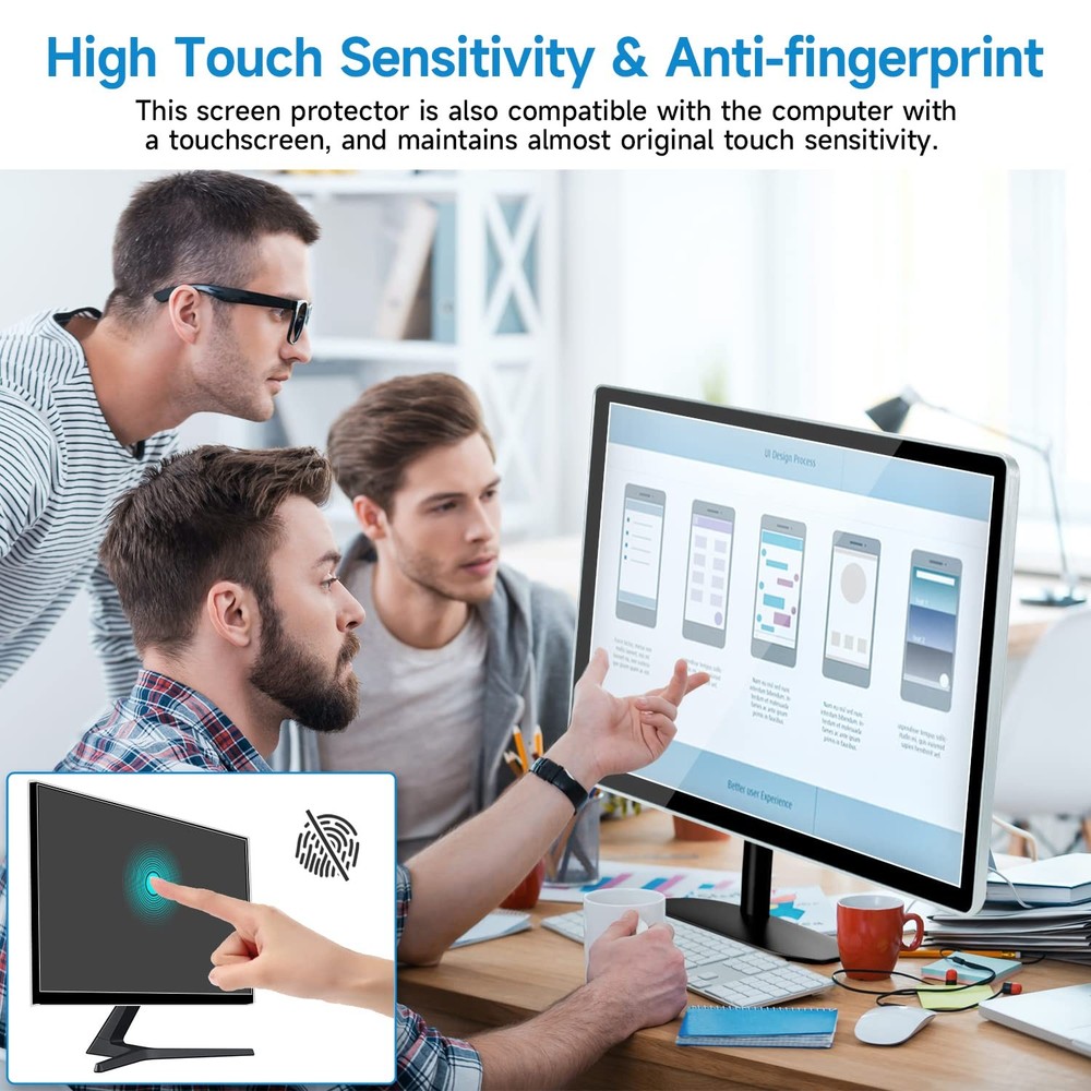 2-Pack 21.5" Anti-Glare Matte Computer Screen Protector for Widescreen Displays