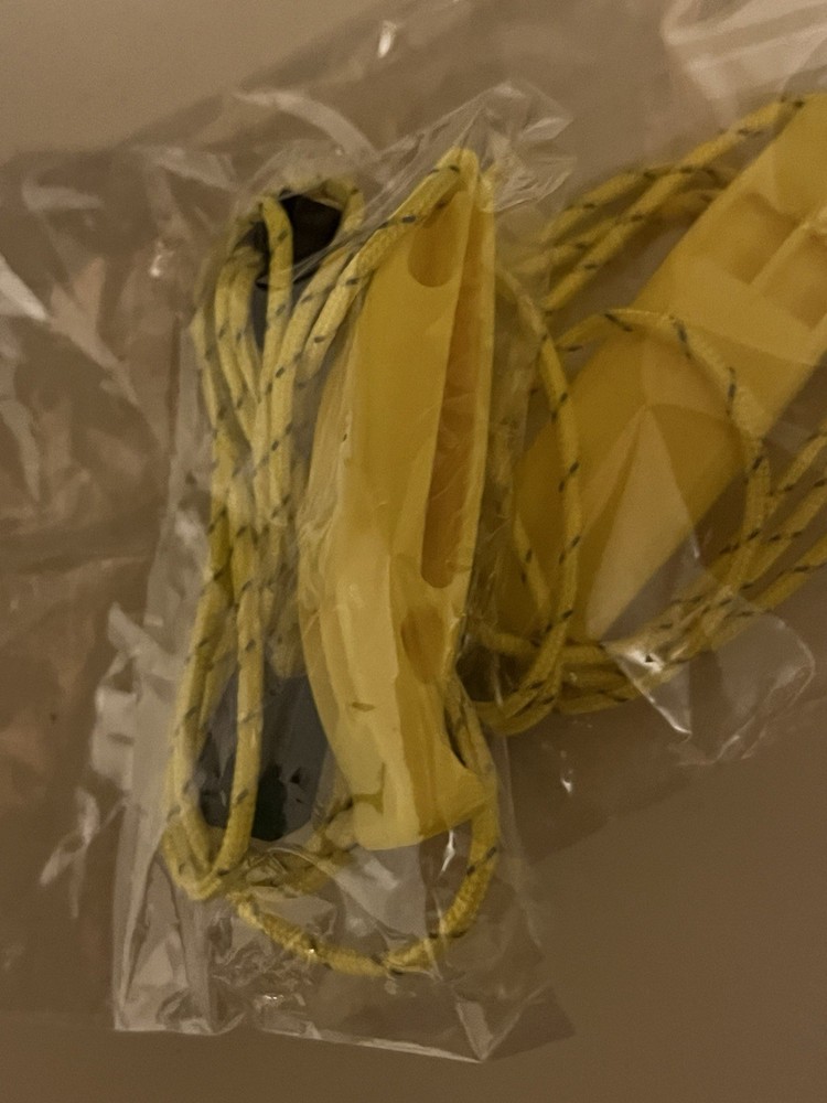 3 Yellow Whistles Clip