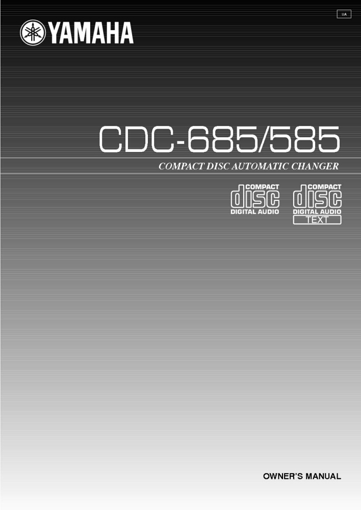 Yamaha CDC-685 CD Player Owners Manual