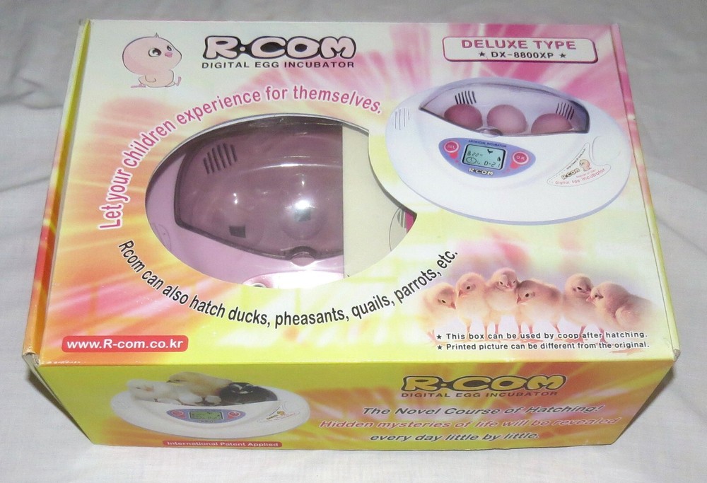 R-Com Digital Egg Incubator DX-8800XP + Inserts - never used