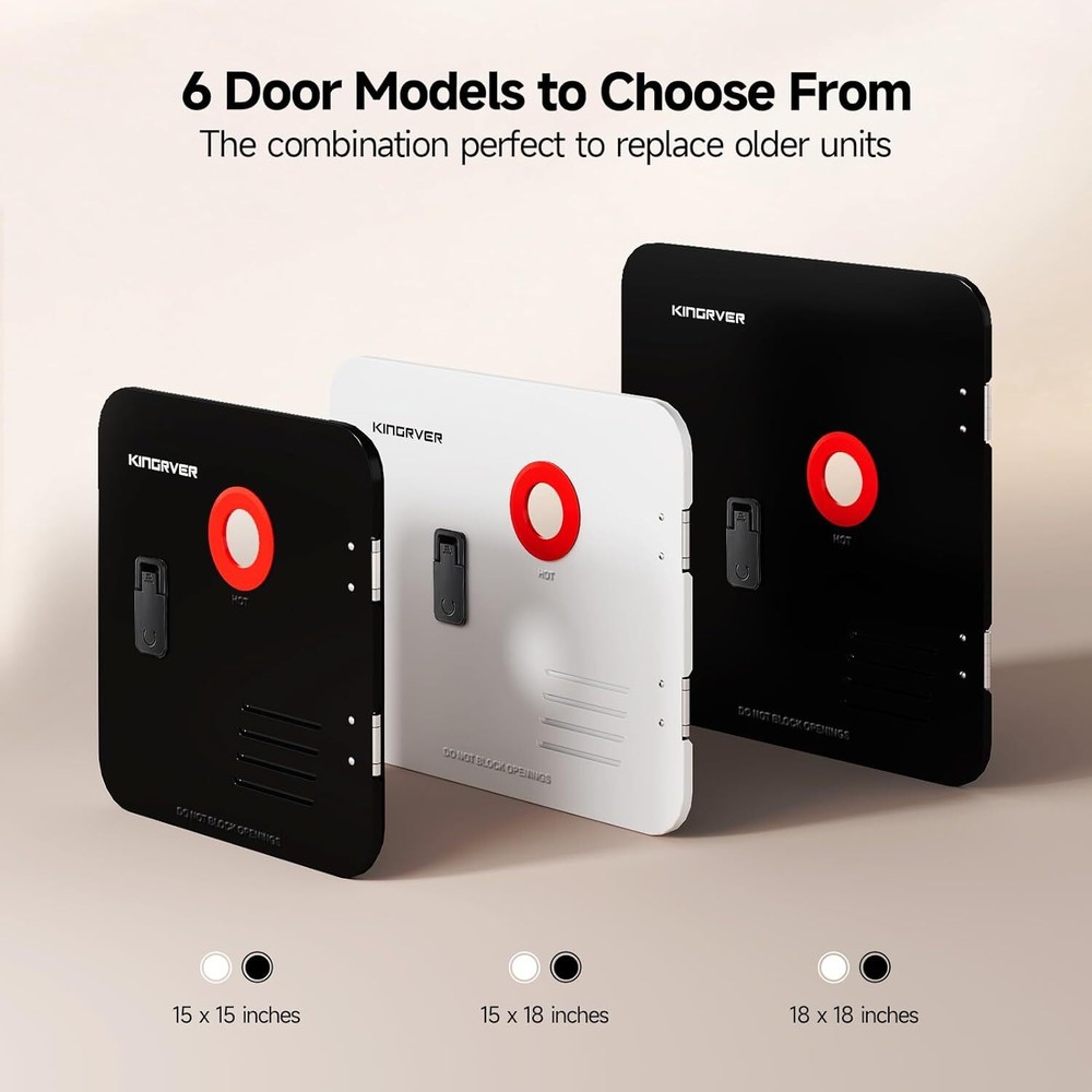 KingRVer 15"x18" RV Tankless Water Heater Propane 48,000 BTU w/Remote Controller