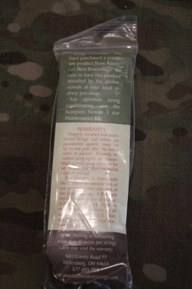 PSE Compound Bow String 93 1/2" MADNESS Bow BCY8125 Green/Black