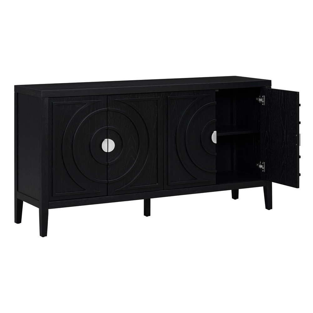 Sideboard Kitchen Buffet Storage Cabinet with 2 Door and Adjustable Shelves