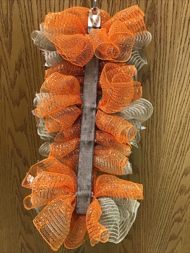 Fall Swag with Pumpkins Handmade Custom Wreath