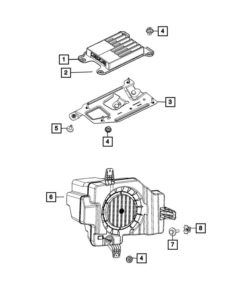 Genuine Mopar Amplifier 68719830AB