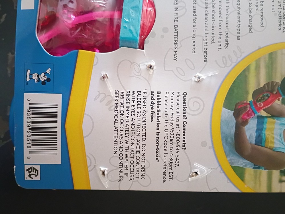 Disney Junior Mickey Mouse Lights & Sounds Bubble Wand + Bubbles