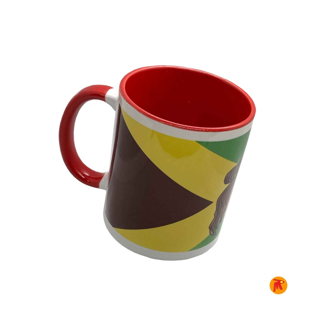 Bespoke Jamaica Flag Design Red Mug for Tea coffee