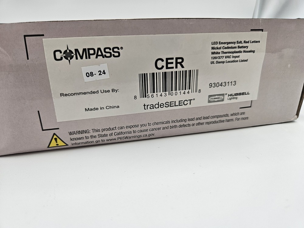 Hubbell Lighting CE Series LED Emergency Exit Light New