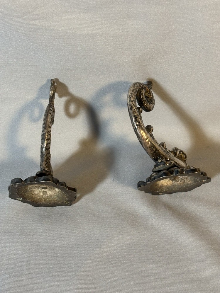 Sea Serpent Brass Victorian Coat Hooks
