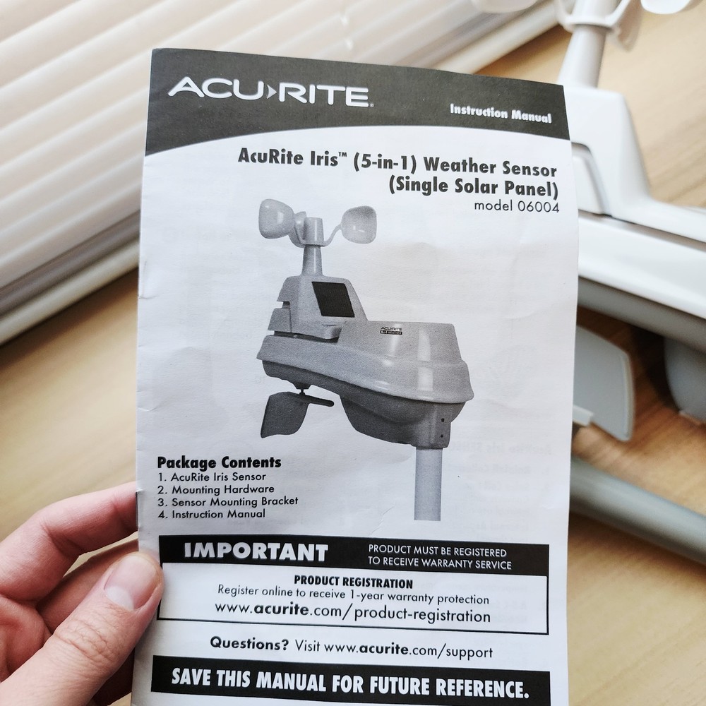 AcuRite Iris 5-in-1 Weather Sensor Model 06004
