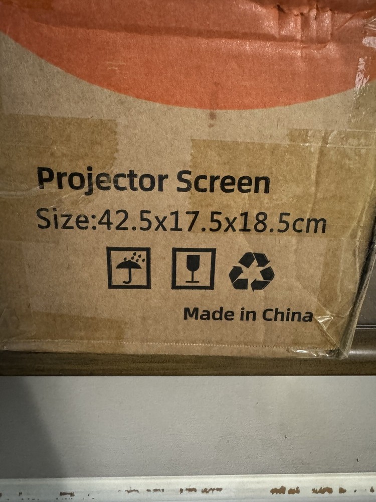 Towond High Performance 100 Inch Backyard Cinema Projector Screen