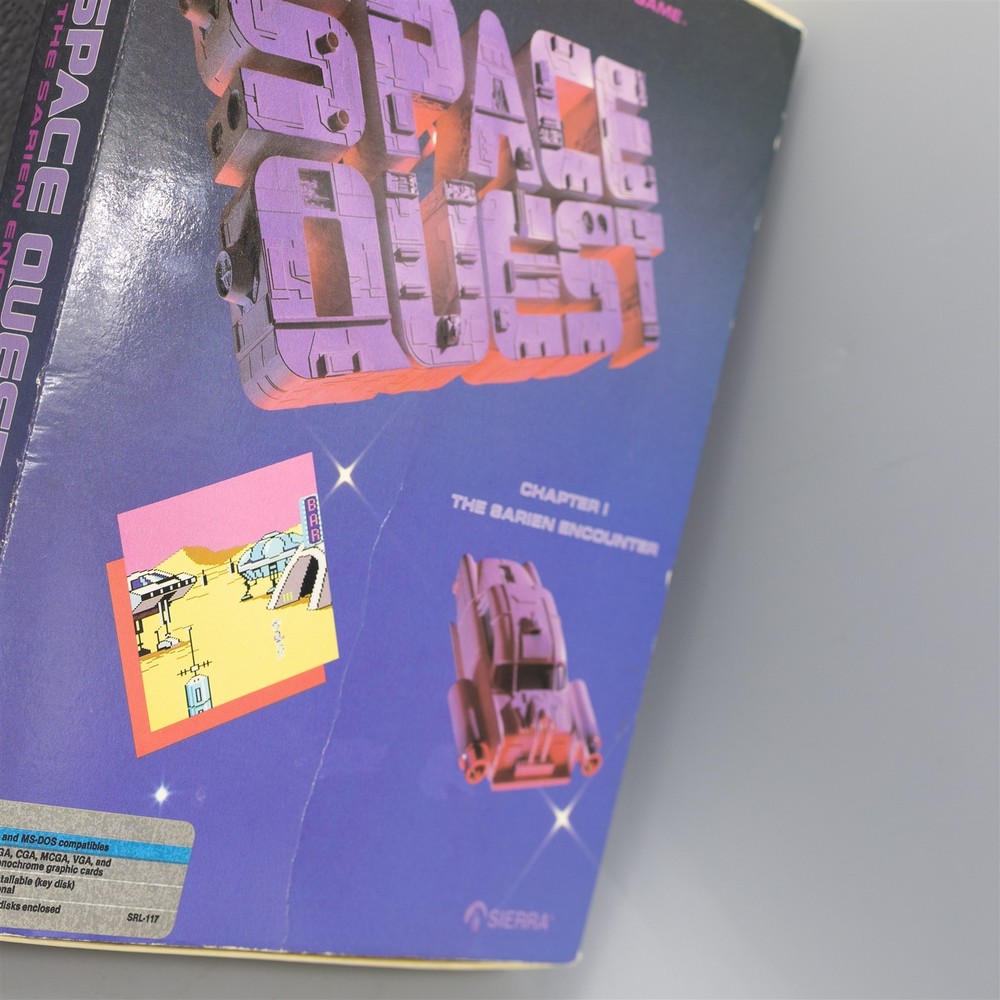 Space Quest Sarien Encounter (Sierra, PC, 1987) Empty Box & Manual Only