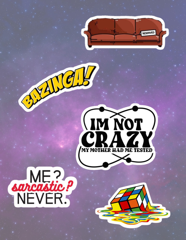 Big Bang Theory Sitcom 4pc Stickers Pack