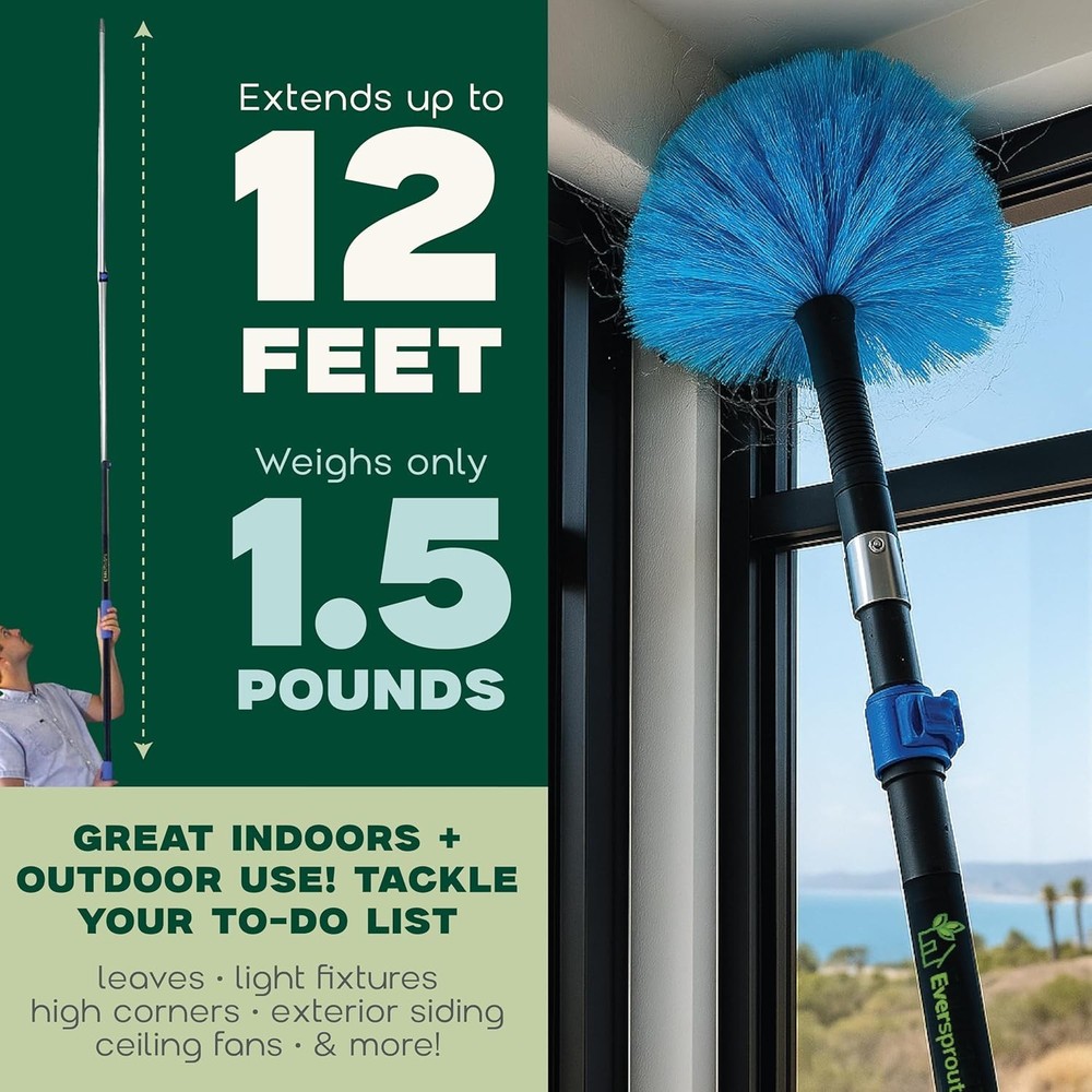 Telescoping Duster with Extension Pole - 20ft