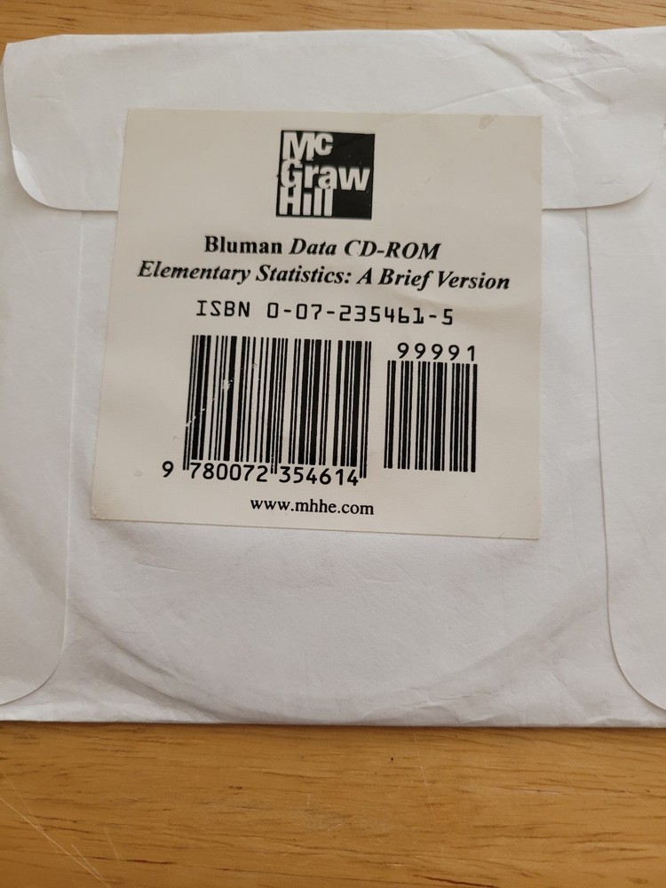 Elementary Statistics: A Brief Version Data CD-ROM Only - No Book.