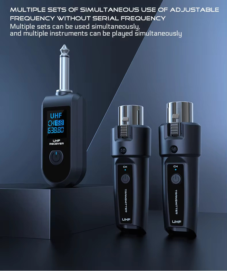 Microphone Dual Transmitter + Receiver Wireless System Loudstar Acoustics