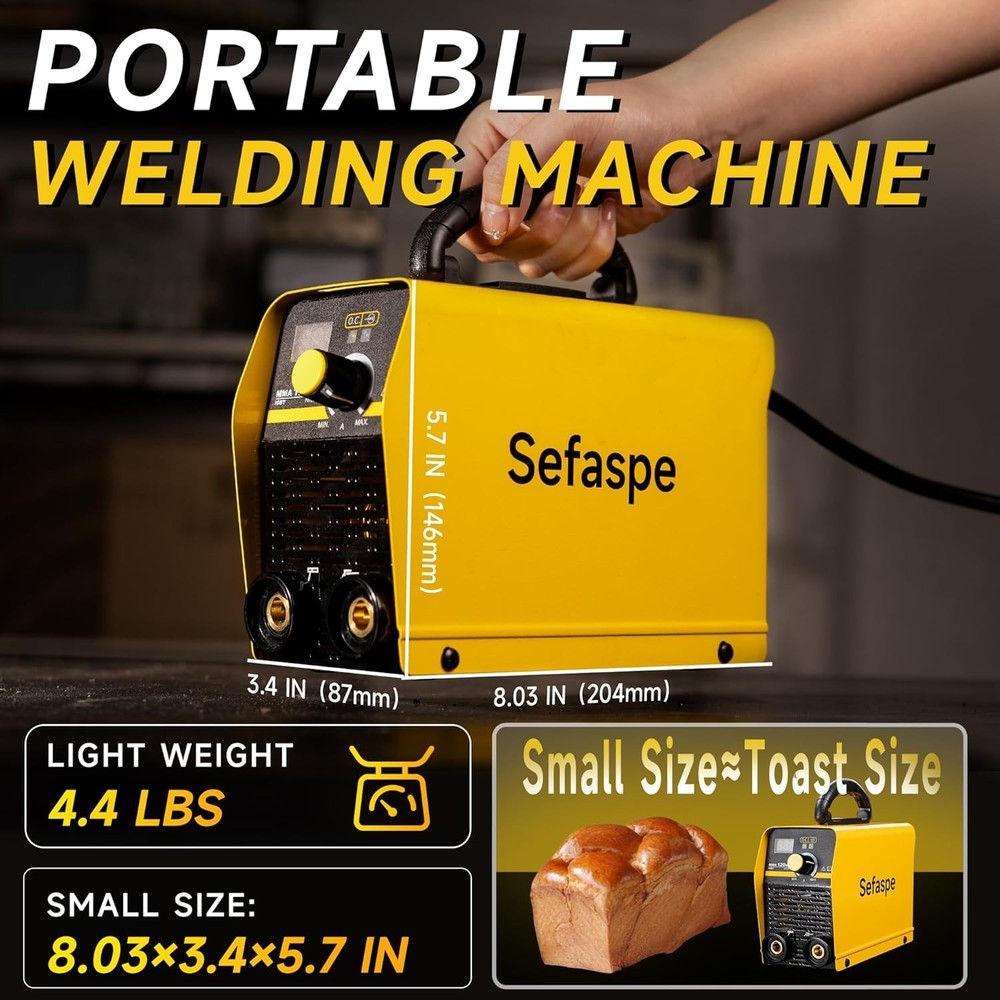 Ultra-Lightweight 110V MMA Welder with Dual-Mode & Smart Display Functionality