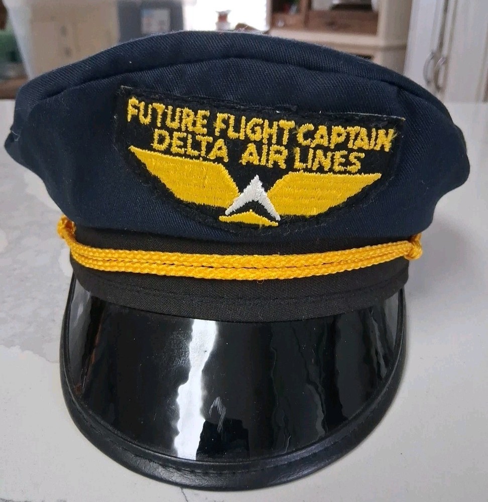 Vintage Delta Airlines Future Flight Captain Hat A14