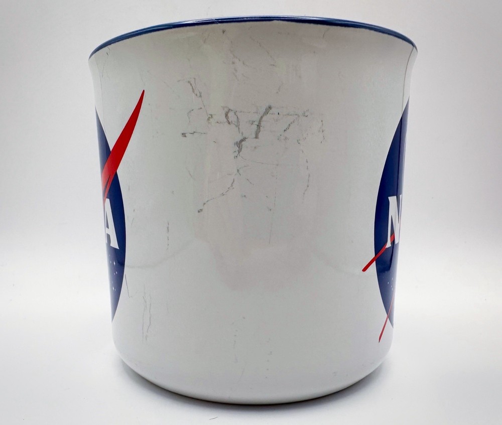 NASA Coffee Cup / Mug 14 Oz Blue Interior