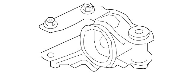 Genuine Volkswagen Lower Control Arm Rear Mount 3QF-199-232-D