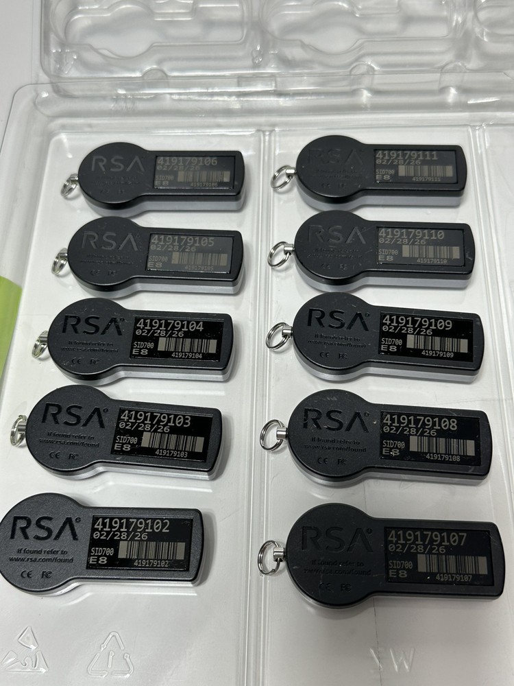 RSA SecurID Token Model SID700 E8 Expiration 02/28/26
