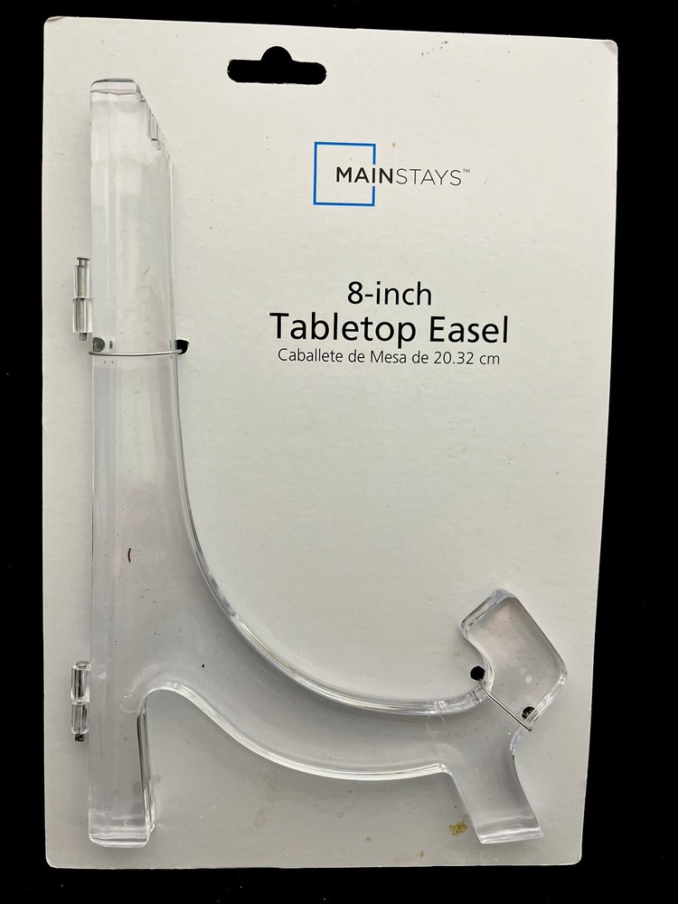 Mainstays 8” Tabletop Clear Acrylic Easel NEW