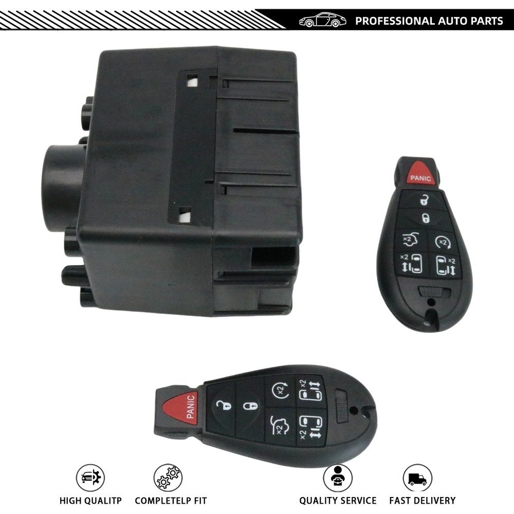 For 09-12 Dodge Ram 1500 Wireless Ignition WIN Module Node -Programmed w/Keys