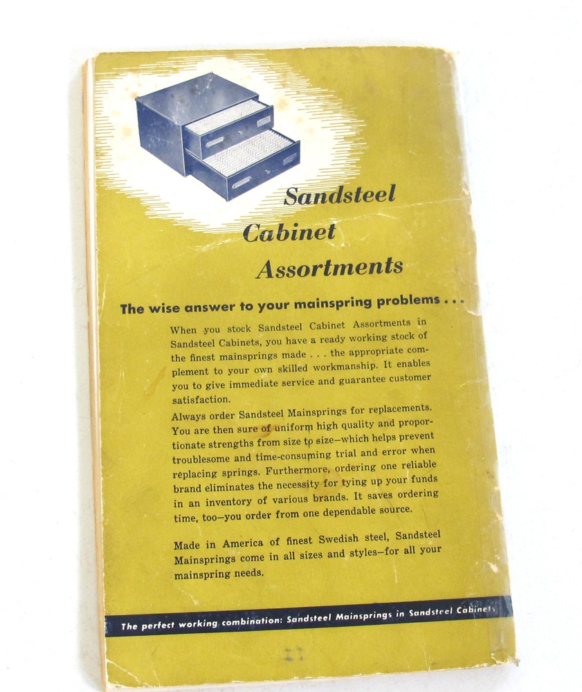 Sandsteel MAINSPRING MANUAL Catalog