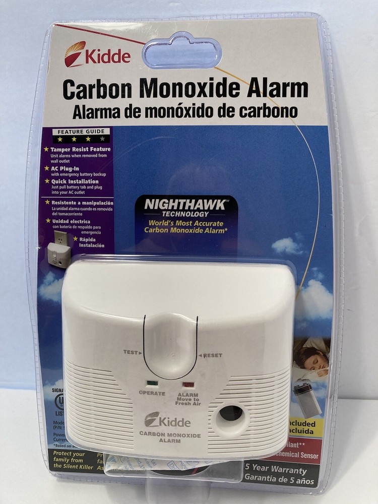 kidde carbon monoxide alarm new/sealed