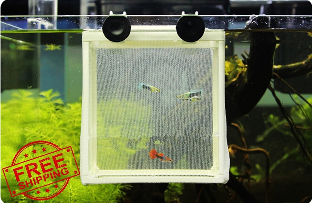White Nylon Mesh Fish Fry Hatchery Breeder Box Net