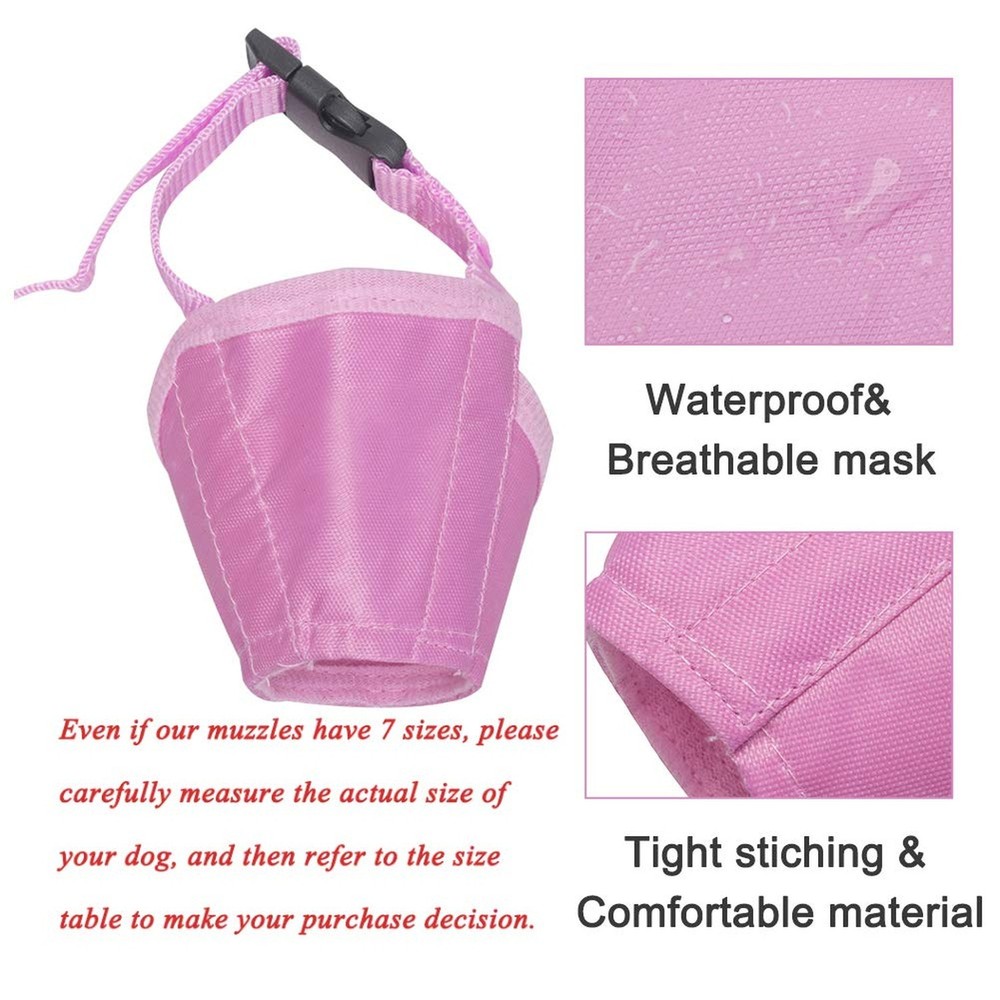Coppthinktu Dog Muzzle Suit - 7PCS Adjustable Muzzles for Small, Medium & Lar...
