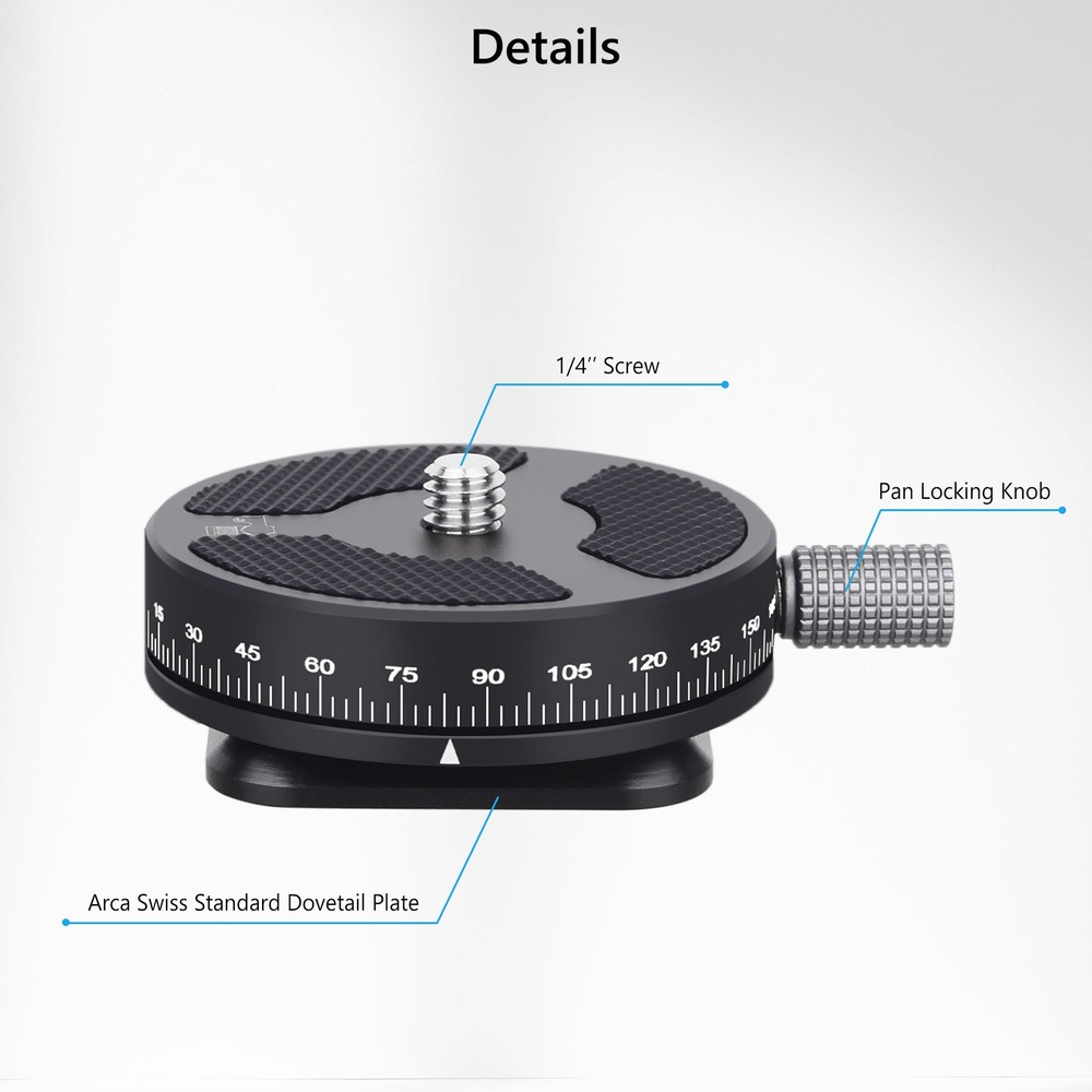 47MM Paning Base Panoramic Base CNC All-Aluminum Paning Base Mini Paning Base