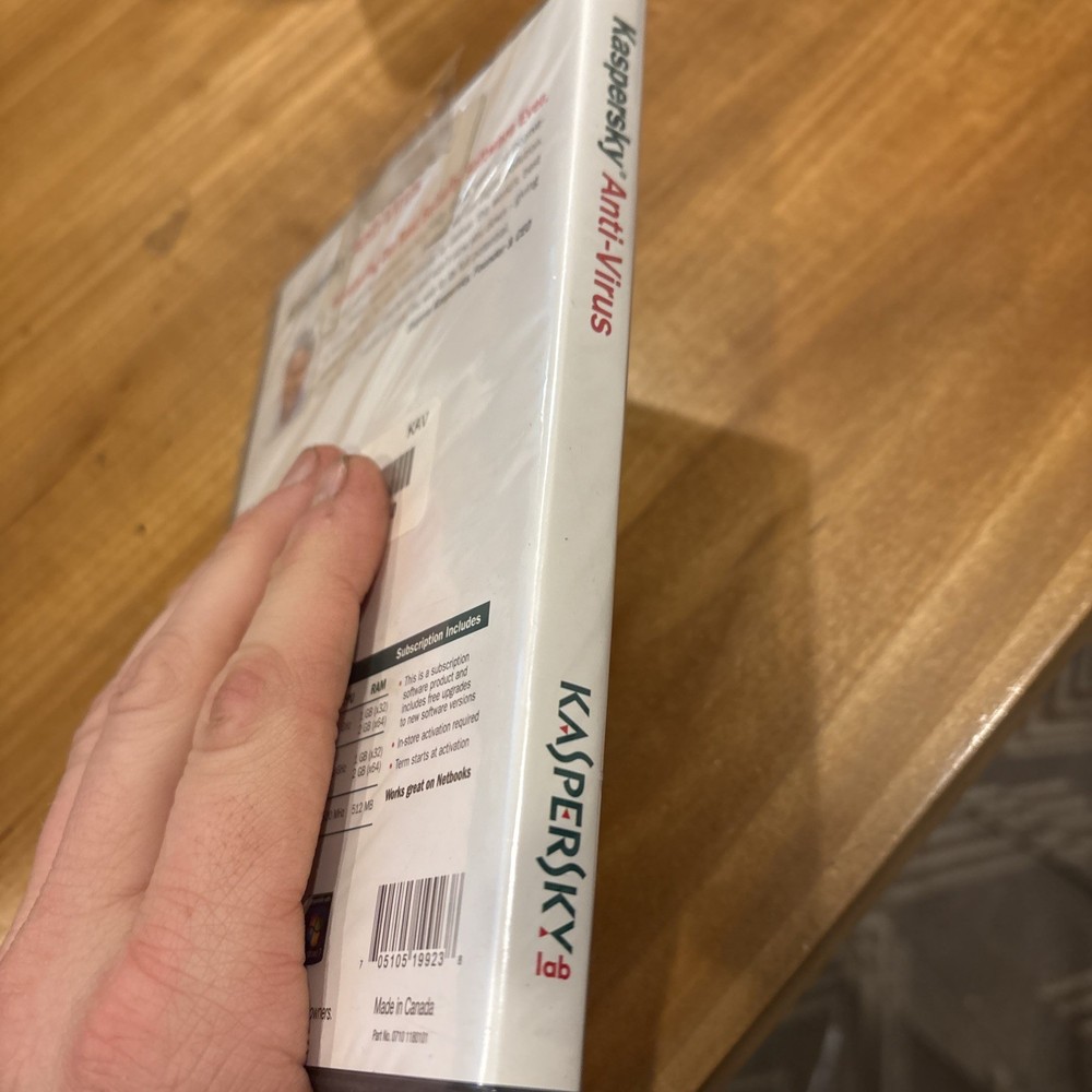 KASPERSLab Anti-Virus Protection PC Computer Security Software - NEW SEALED