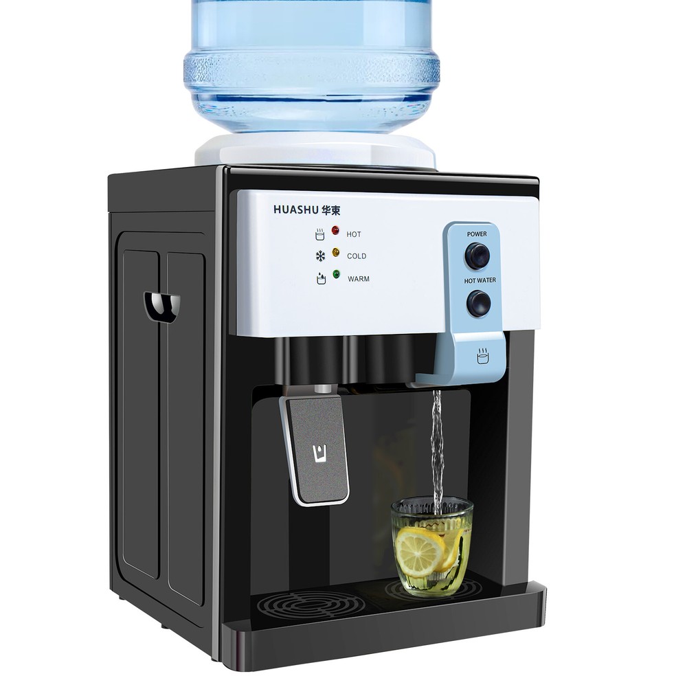 5 Gal Hot/Cold Top Loading Countertop Water Cooler Dispenser Drinking Machine