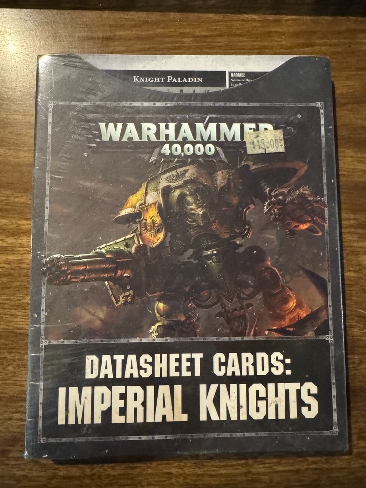 Warhammer 40K: Datasheet Cards - Imperial Knights