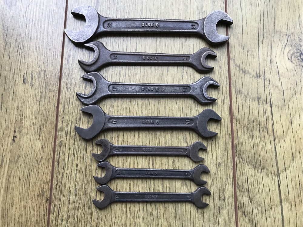 7 Vintage Tona Classic Car Tool Kit Spanner’s