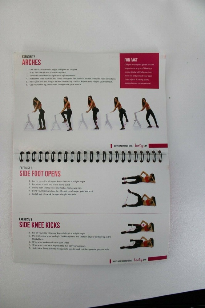 BootyCo Booty Band Program Book Pink Booty Band Black Bag