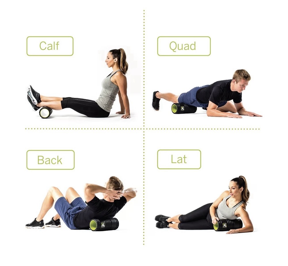 Trigger Point Performance Grid 1.0 Foam Roller Black/Yellow 13" Multi-Density
