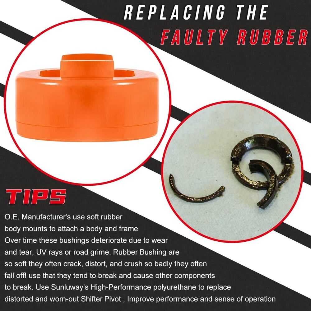 For Suzuki Samurai Polyurethane Shifter Bushing Kit Transmission Transfer Case